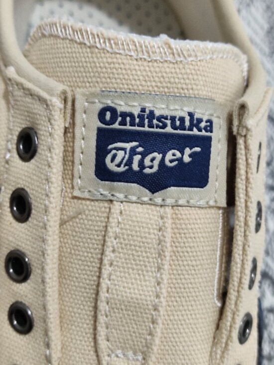 Onitsuka Tiger Mexico 66 Series Off-White and Navy Blue Canvas Slip-On Casual Sh main image 11